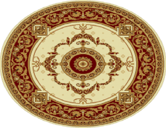 ペルシャ絨毯丸形